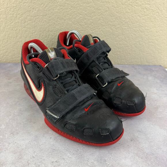 Nike Romaleos 2 Size 11 Men's - Black Varsity Red Weightlifting 476927-002 READ